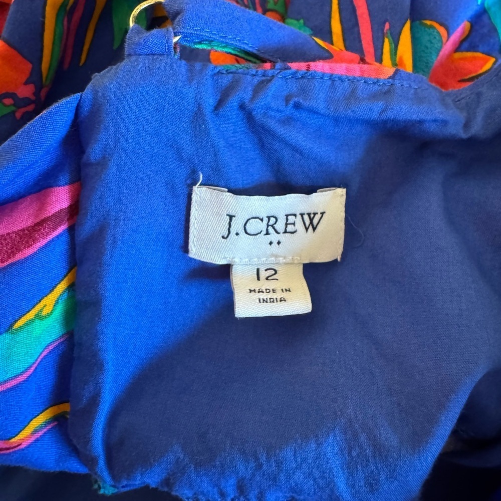 J.Crew Floral Tie Back Peplum Cami Top | Size 12 - Picture 5 of 5